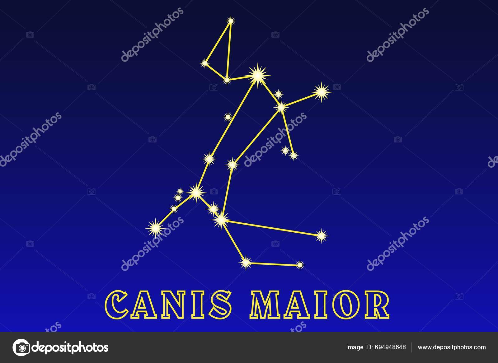 Constellation Canis Maior Constellation Big Dog Constellation Southern
