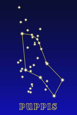 Takımyıldızı Yavru Köpek. Korma takımyıldızının bir tasviri. Gök küresinin güney yarımküresi takımyıldızı Samanyolu 'nda yer almaktadır. 673.4 derece karelik bir alanı kaplar ve 241 yıldız içerir.