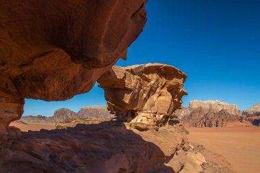Wadi Rum, Ürdün 'de Mars manzarası