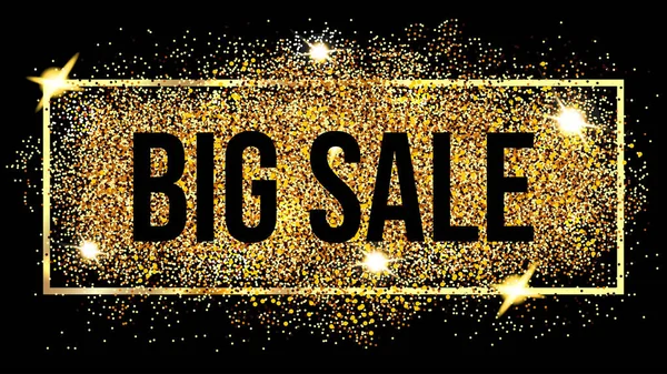 Kara Cuma ve indirimli Big Sale. Vektör illüstrasyonu