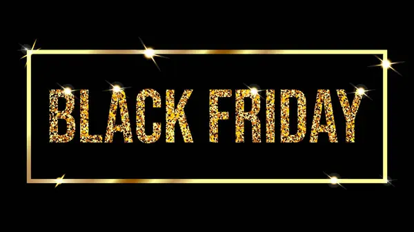 Kara Cuma ve indirimli Big Sale. Vektör illüstrasyonu