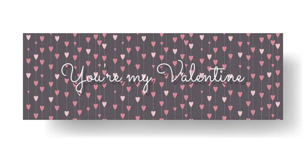 Sevgililer Günü. Sevgi dolu kalplerin karşılıklı sevgisi günü. Pankart, poster, gönderi, web sitesi, kartpostal, kartvizit, çıkartma tasarımı.