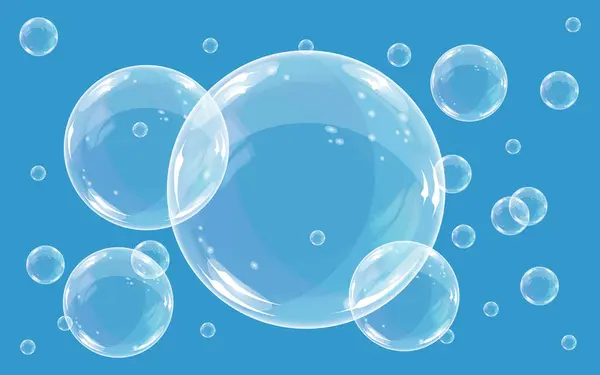 Her baloncukta hafiflik ve eğlencenin cazibesi. Havadaki canlı formların tasviri sabun baloncuklarının vektör uyumuyla somutlaşmıştır..