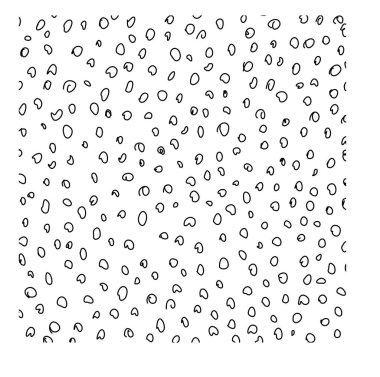 Karmaşık, siyah ve beyaz dairesel desenler içeren büyüleyici bir soyut tasarım.