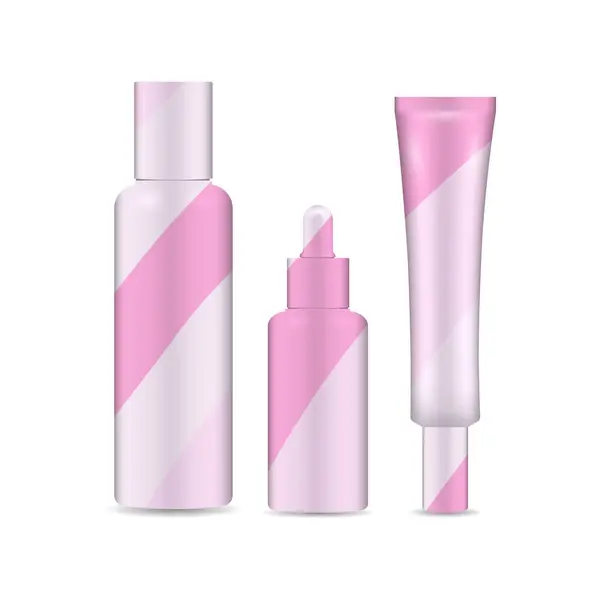 Kozmetik için gerçekçi kavanozlar. Cilt, vücut ve saç bakımı.