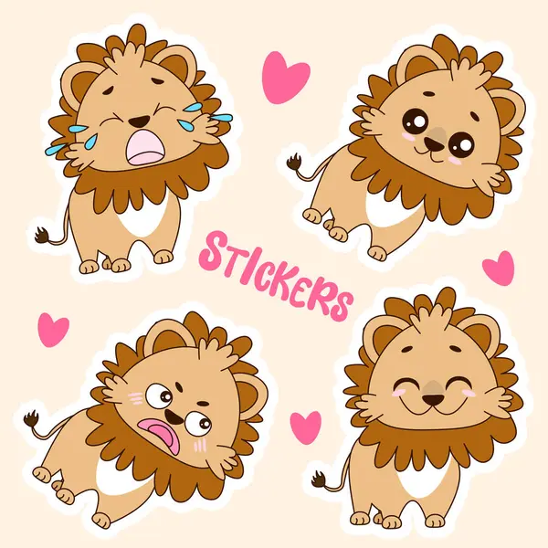 Sevgili aslan. Çıkartmalar çıkartmadır