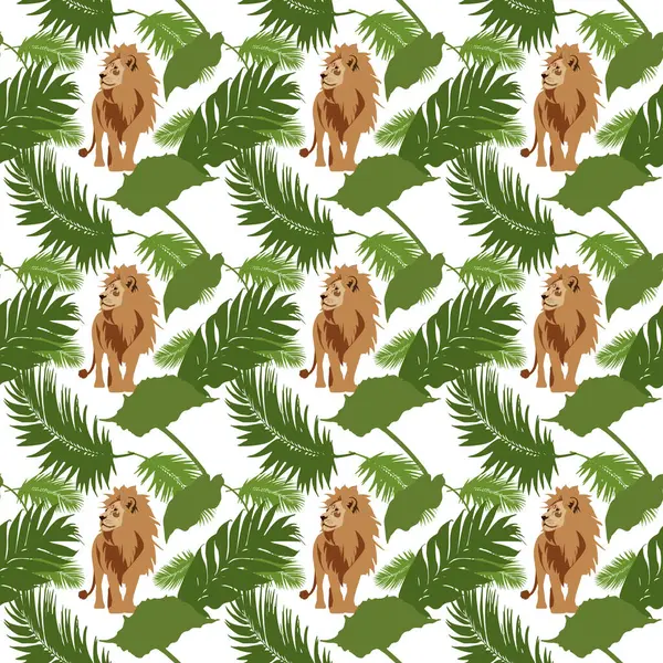 Vahşi Hayvan Aslanı, Ormanın Kralı. Şablon