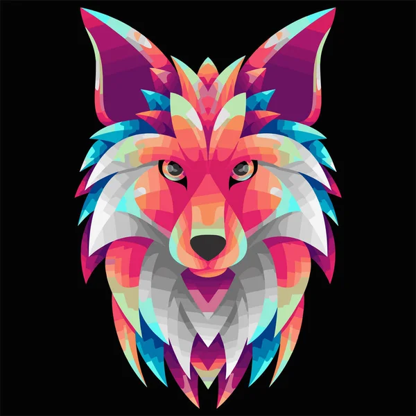 Fox Gradient Logo Illustration Vectorielle Oeuvre Art — Photo