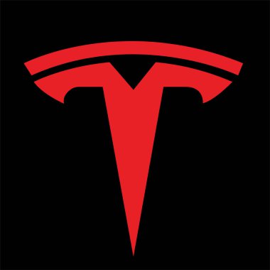 Tesla Logo Simgesi Vektör Resim Sanatı