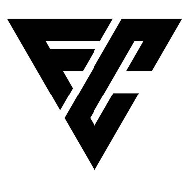 İlk Harf FC Logo Vektörü Tasarım Sanatı