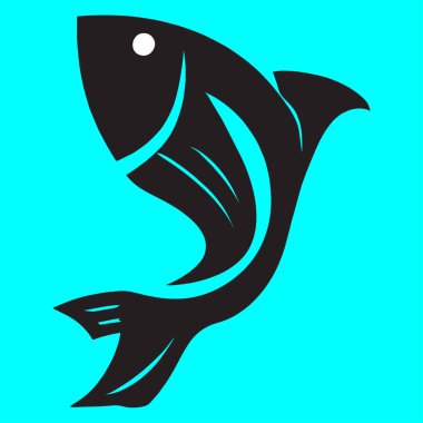 Flounder Fish Logo Vektör Sanatı 