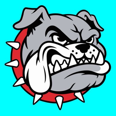 Bulldog Maskot Logosu Çizimi