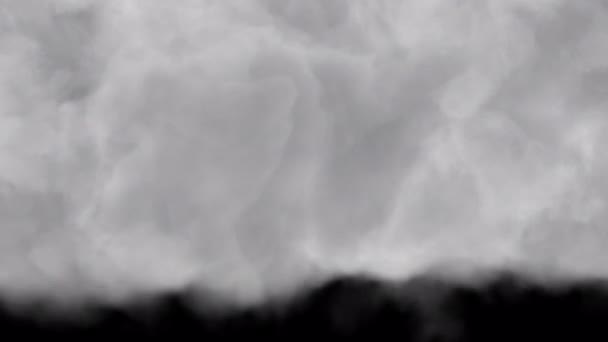 Poruszająca Się Chmura Przestrzeni Przejście Chmurze Przejrzystym Tle — Wideo stockowe