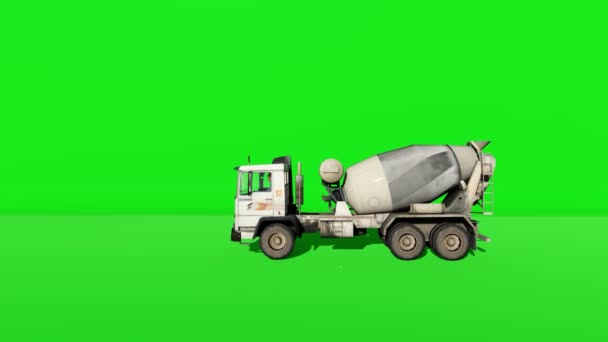 卡车水泥绿色屏幕视频 — 图库视频影像