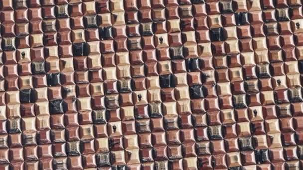 Vista Perto Material Madeira Estrutura Textura Madeira Natural Piso Madeira — Vídeo de Stock