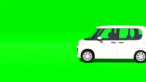 Mini Auto Animazione Schermo Verde — Video Stock