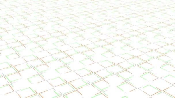 Abstraktní Bezešvé Bílé Pozadí Pohyb Transformace Lince Geometrie Vzor — Stock video