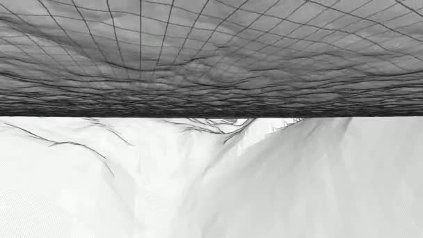 Абстрактная Анимация Волн Поясами — стоковое видео