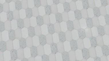 Geometrik fayansların yakın görüntüsü
