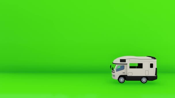 Авто Мобильная Анимация Зелёным Экраном — стоковое видео