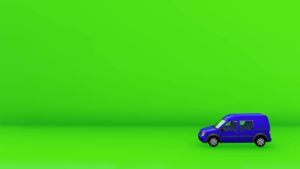 Animazione Auto Vidio Animazione Schermo Verde — Video Stock