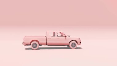 3D Render SUV Araba 
