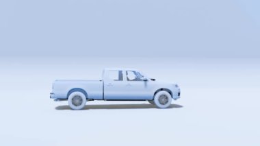 3D Render SUV Araba 