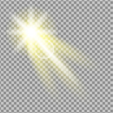 vektör etkisi parlayan ışık efekti.