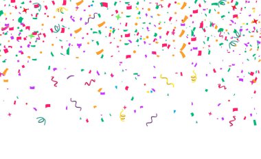 Şenlik arka planı. Renkli şenlikli konfeti.