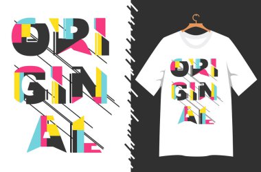 soyut t-shirt grafik tasarımı, vektör illüstrasyonu