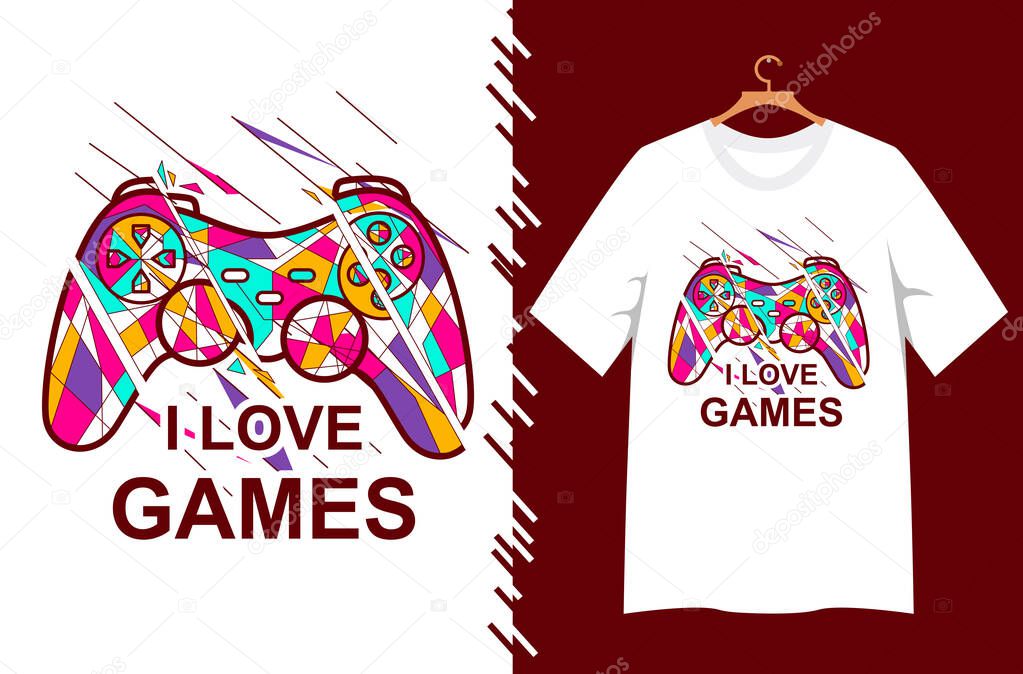 T - shirt, football, shirt, color, design for printing