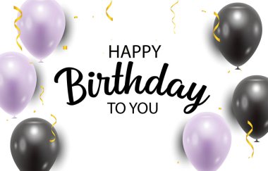 mutlu doğum günü kartı şablonu.