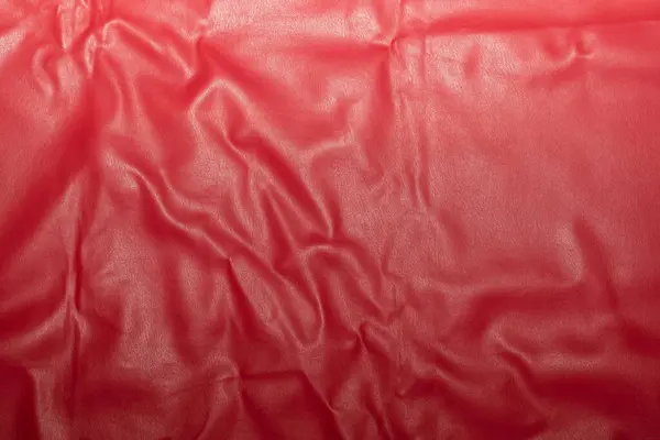 Kırmızı deri doku. Kırışık ve Parlak Yüzey.