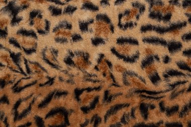 Leopar Yazdırma Sahte Kürk Örtüsü DokusuName.