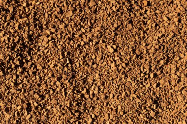 Anında Kahve Granülleri. Doğal Kahve Fasulyeleri Arkaplanı.