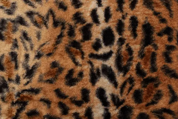 Leopar Yazdırma Sahte Kürk Örtüsü DokusuName.