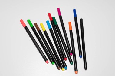 Çok renkli ince işçilerin kümesi