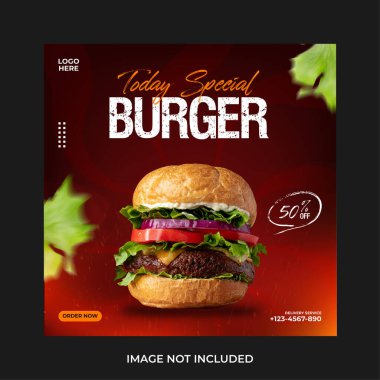 Hamburger pankartı vektör illüstrasyonuName 