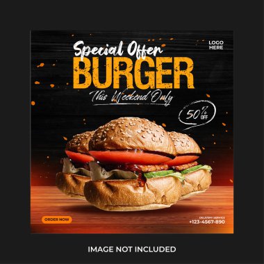 Hamburger pankartı vektör illüstrasyonuName 