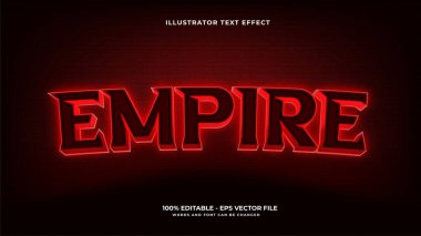 İmparatorluk metin şablonu, vektör illüstrasyonu 