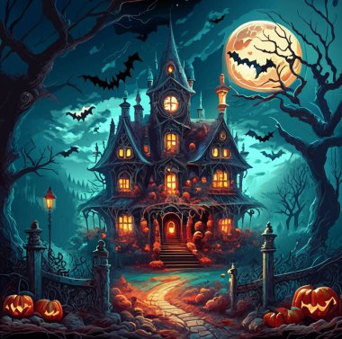 Get this amazing Halloween-themed background. clipart