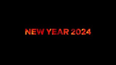 Yeni Yıl 2024, Yeni Yıl 2024 Ateş Metni Canlandırması