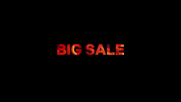 Великий Продаж Великий Продаж Вогню Текстова Анімація Відео — стокове відео