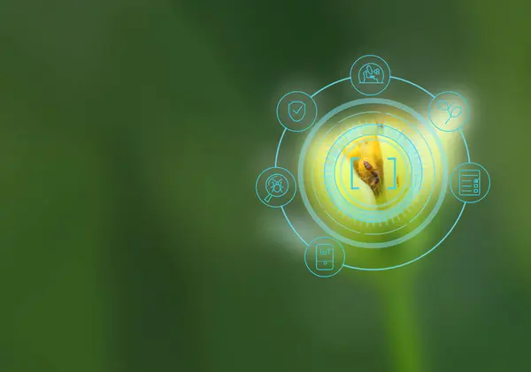 stock image IPM (integrated pest management) combined with IoT enables precise pest control through real-time data, promoting reduced pesticide use and sustainable farming practices