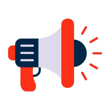 hoparlör simgesi, vektör çizim