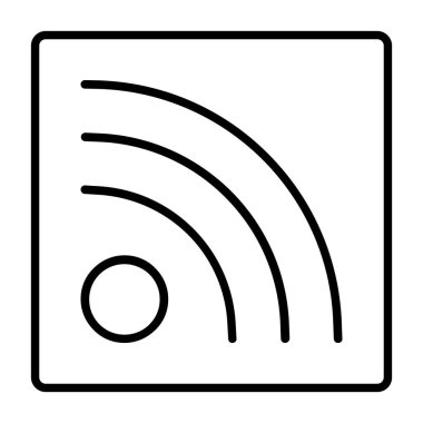 WiFi vektör satırı simgesi