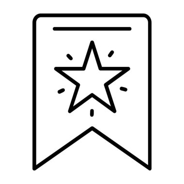 Favori vektör çizgisi simgesi