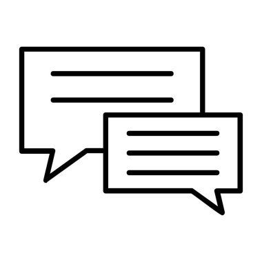 Sohbet vektör satırı simgesi