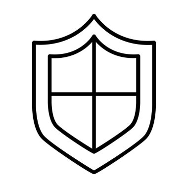 Kalkan vektör satırı simgesi