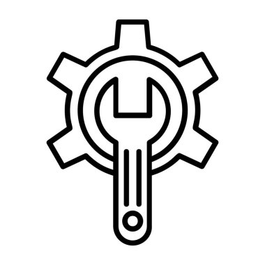 Bir dişlinin vektör illüstrasyonu